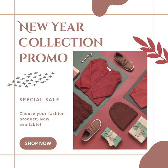 Ontwerpsjabloon van Instagram van New Year Collection Special Sale 