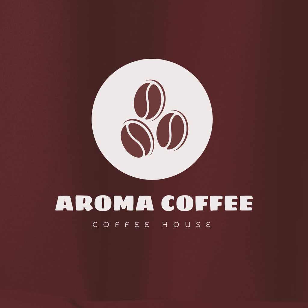 Aromatic And Creamy Coffee Logo 1080x1080px Πρότυπο σχεδίασης