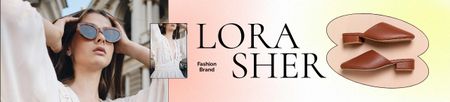 Szablon projektu Fashion Ad with Stylish Girl in City Ebay Store Billboard