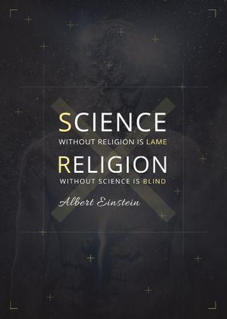Platilla de diseño Religion Quote with Human Image Flayer