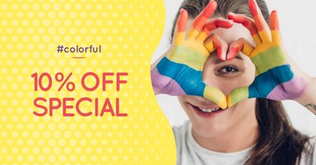 Modèle de visuel Pride Month Special Offer - Facebook AD