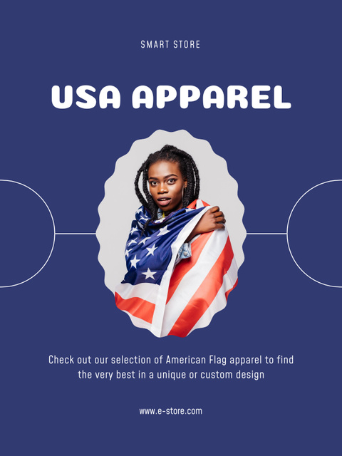 USA Independence Day Sale Ad Poster US – шаблон для дизайна