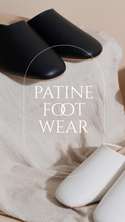Designvorlage Fashion Ad with Female Shoes für Instagram Story