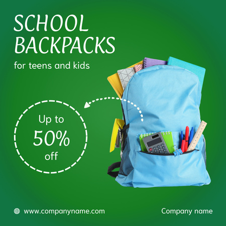 Back to School Special Offer Instagram AD Design Template