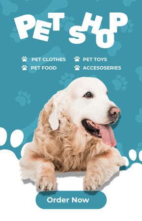 Pet Goods in Shop for Animals IGTV Cover Design Template