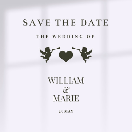 Invitation To The Wedding Instagram Design Template