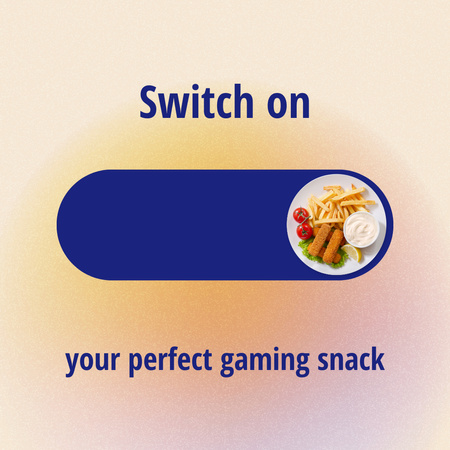 Platilla de diseño Perfect Gaming Snacks Offer Instagram