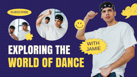 Blog a Dance with Cool Breakdancer-ről Youtube Thumbnail tervezősablon