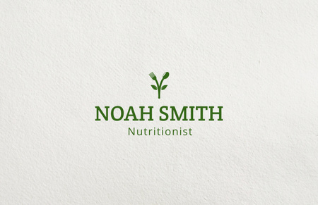 Nutrition Specialist Service Offer Business Card 85x55mm Design Template