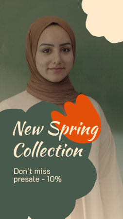 Platilla de diseño Presale For Spring Clothes Collection TikTok Video