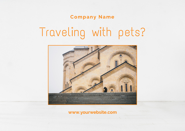 Travel Guide for Pets Owners Flyer A6 Horizontal Πρότυπο σχεδίασης