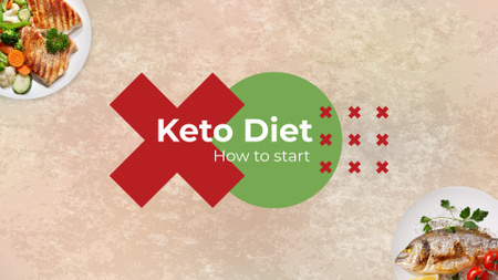 Ontwerpsjabloon van FB event cover van rijpe kerstomaten voor keto dieet