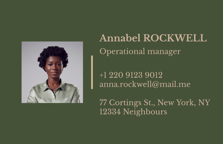Operational Manager Services Offer Business Card 85x55mm Design Template