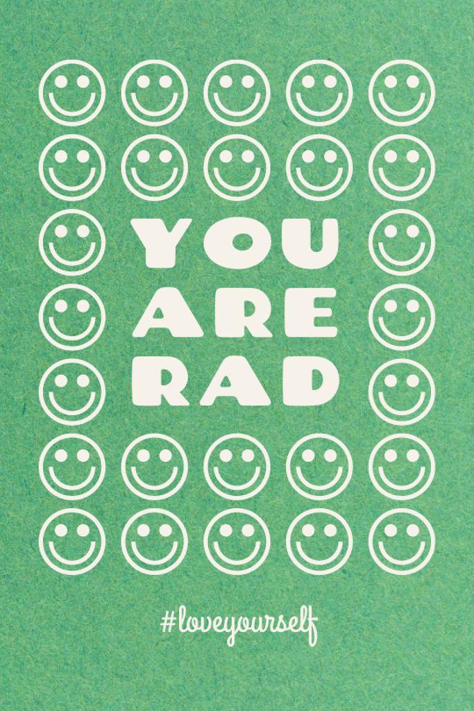 Ontwerpsjabloon van Tumblr van Mental Health Inspiration with Smiley Emoji
