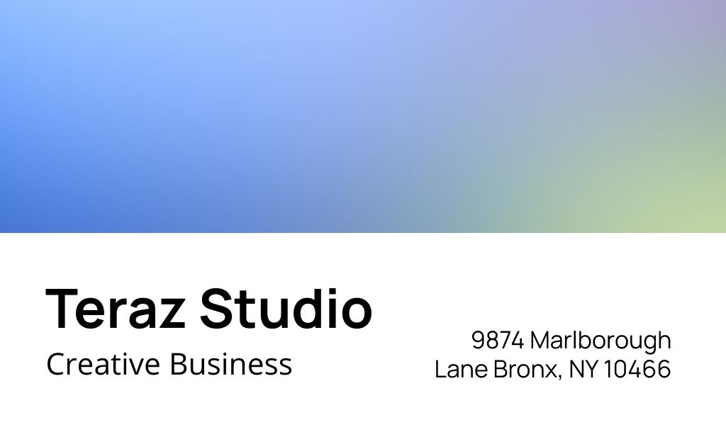 Ontwerpsjabloon van Business card van Creative Studio Services Offer