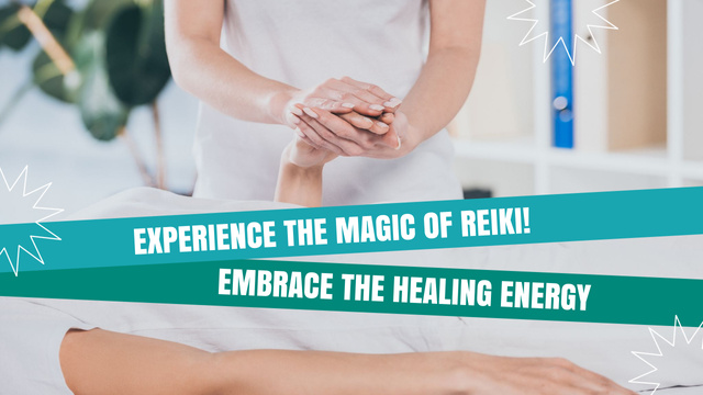 Nurturing Reiki Healing Energy Service Offer Youtube Thumbnail – шаблон для дизайну