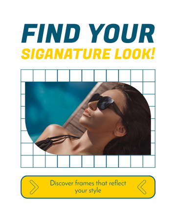 Предложение по продаже пляжных солнцезащитных очков Instagram Post Vertical – шаблон для дизайна