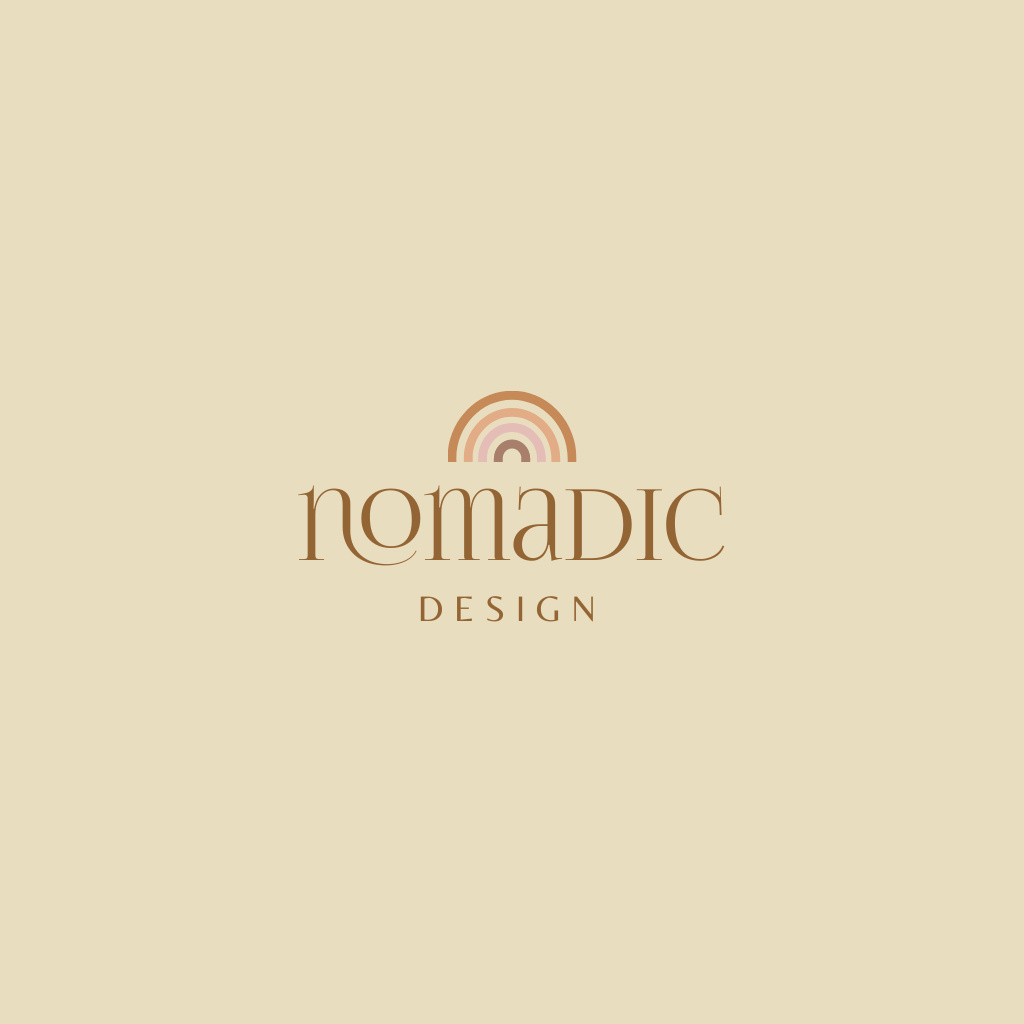 Emblem of Design Agency Logo Design Template