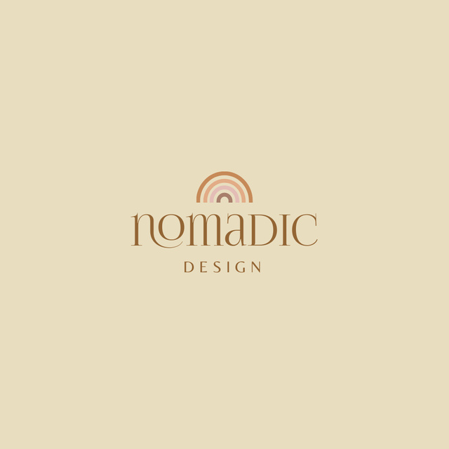 Emblem of Design Agency Logo Πρότυπο σχεδίασης