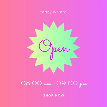 Designvorlage Fashion Store Ad in Pink für Instagram