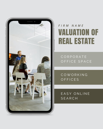 Corporate Office Space Offer Instagram Post Vertical Design Template