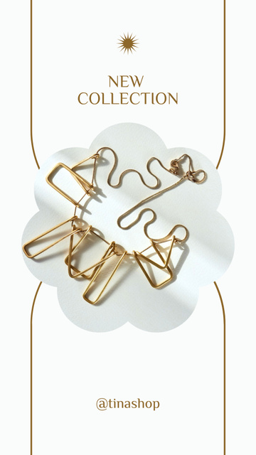 Beautiful Necklace from New Collection Instagram Story Šablona návrhu