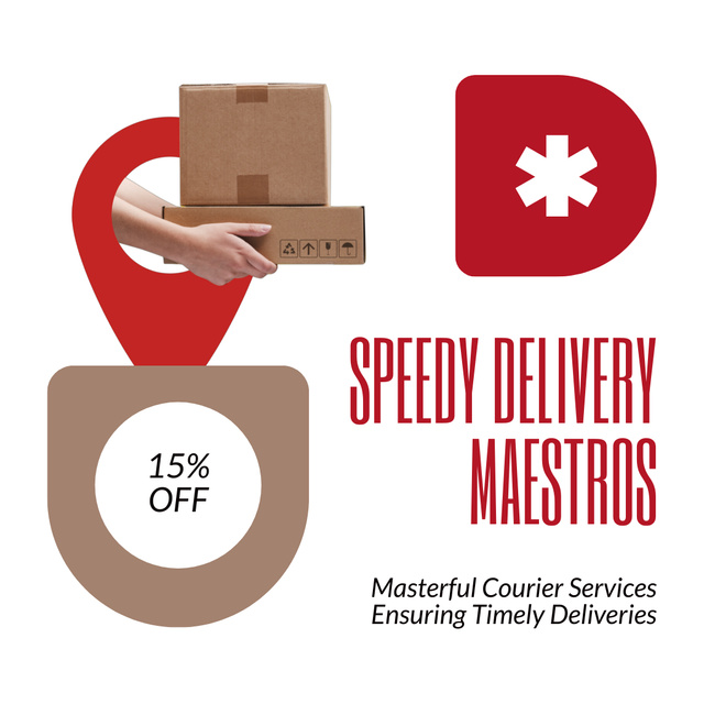 Platilla de diseño Speedy Delivery Maestros Animated Post