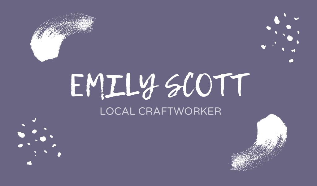 Local Craftworker Service Offer Business card – шаблон для дизайна