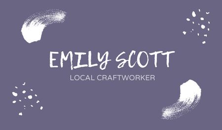 Local Craftworker Service Offer Business card – шаблон для дизайну