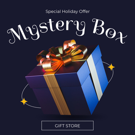 Ontwerpsjabloon van Instagram van Speciale aanbieding voor een cadeauwinkel voor de feestdagen