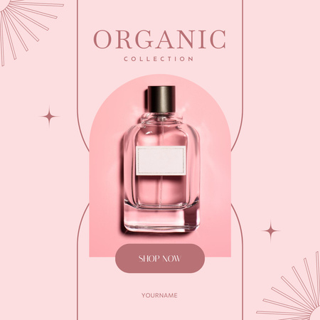 Collection of Organic Fragrance Instagram Design Template