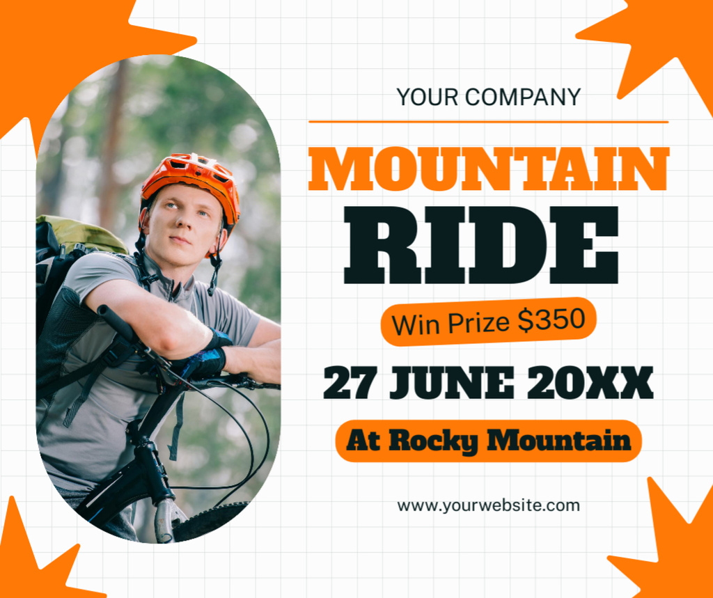 Ontwerpsjabloon van Facebook van Mountain Bikes Sale