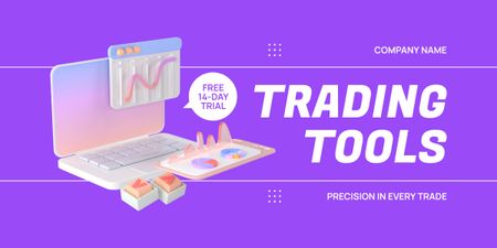 A kereskedési eszközök ingyenes próbaverziója Image tervezősablon