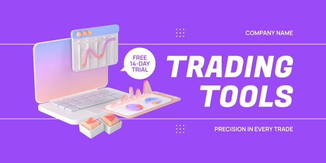 Ontwerpsjabloon van Image van Free Trial of Trading Tools Offered