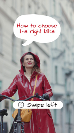 Designvorlage Hilfe bei der Auswahl eines Fahrrads für die Stadt für TikTok Video