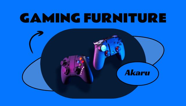 Gaming Equipment Store Services Offer Business Card US Πρότυπο σχεδίασης