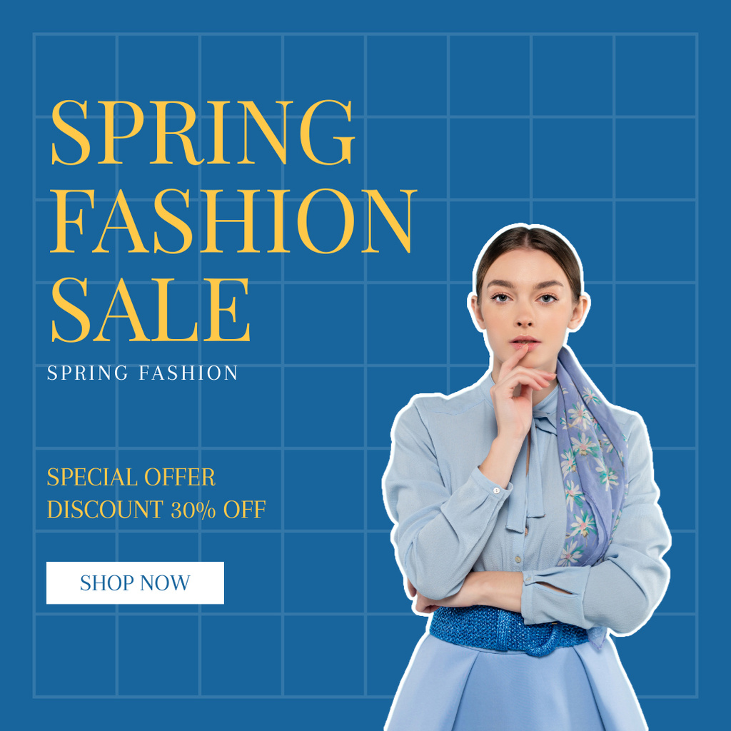 Special Offer Discounts for Spring Fashion Collection Instagram AD Πρότυπο σχεδίασης