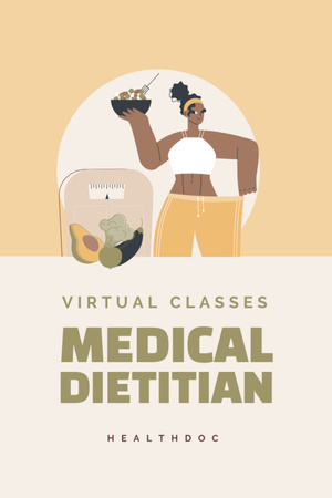 Healthy Nutrition Classes Announcement Flyer 4x6in Tasarım Şablonu