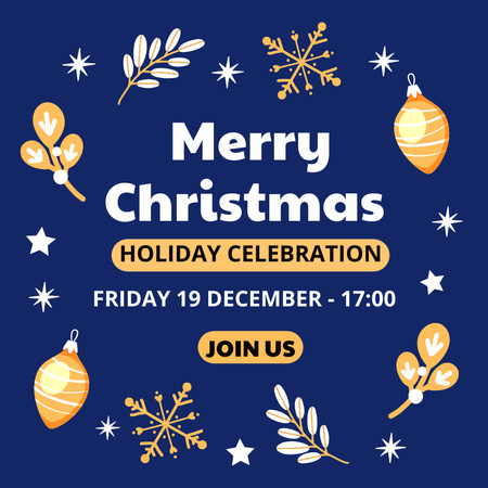 Platilla de diseño Christmas Celebration Event Instagram