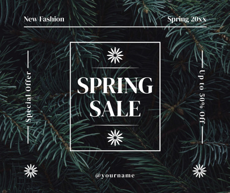 Designvorlage Spring Fashion Sale Announcement für Facebook