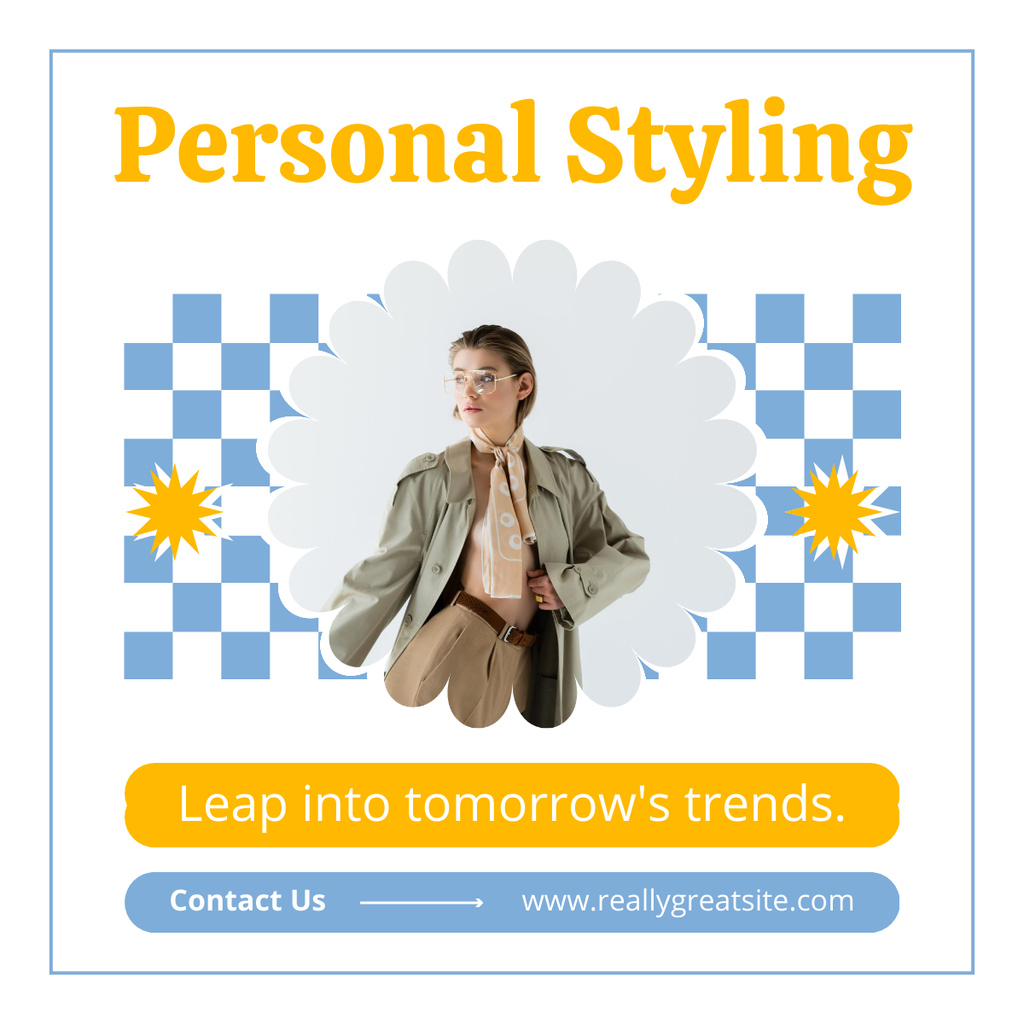 Personal Styling and Trends Picking LinkedIn post Πρότυπο σχεδίασης
