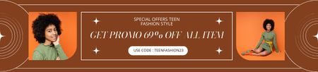 Ontwerpsjabloon van Ebay Store Billboard van Speciale mode-aanbiedingen voor tieners