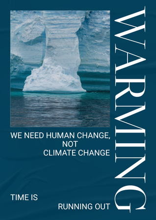 Global Warming Problem Awareness Poster Design Template