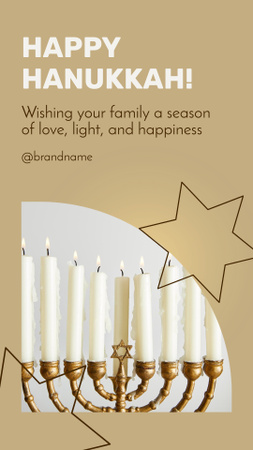 Happy Hanukkah Instagram Story Modelo de Design