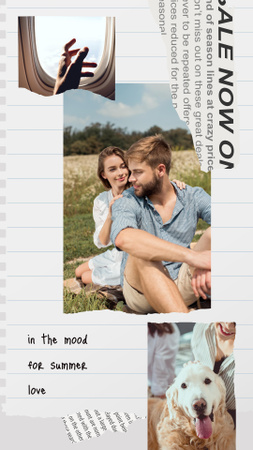 In the mood for summer love Instagram Story Design Template