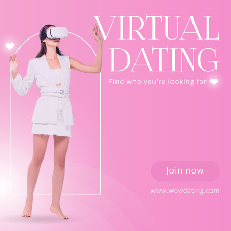 Virtual Reality Dating Instagramデザインテンプレート