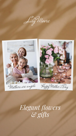 Flowers on Mother's Day Instagram Story Design Template