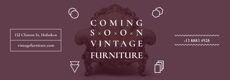 Antique Furniture Ad Luxury Armchair Tumblr – шаблон для дизайну