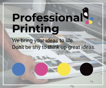 Professional printing poster Medium Rectangle Πρότυπο σχεδίασης