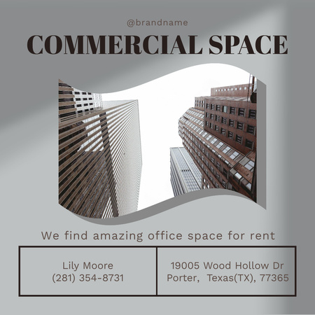 Template di design Commercial Properties to Rent  Instagram AD